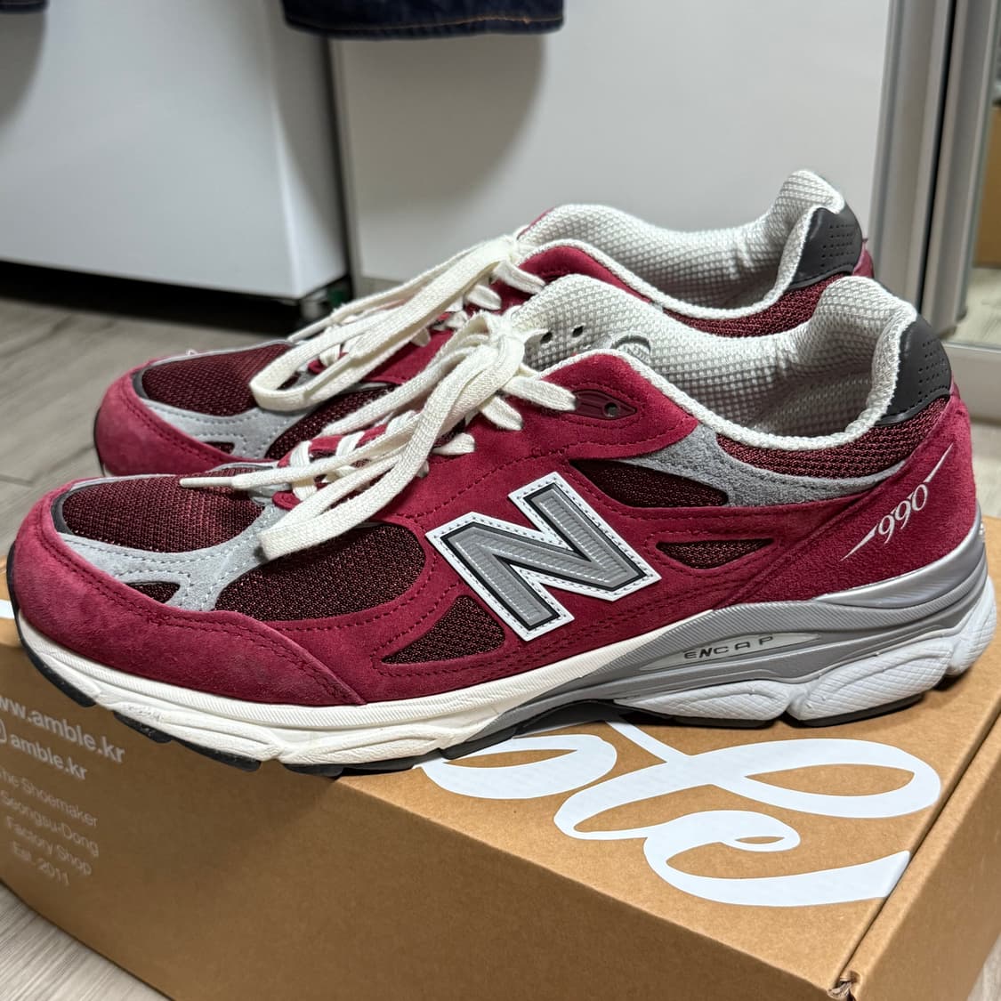 (280)뉴발란스 990v3 스칼렛 마블헤드 상품이미지2
