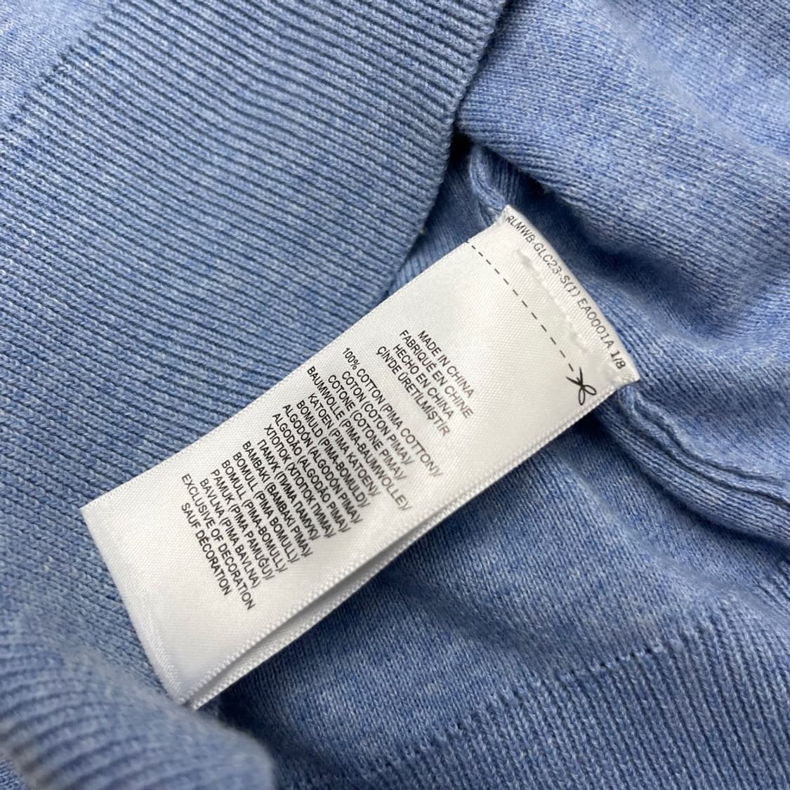 폴로 랄프로렌 옐로우포니 소라 브이 니트 S 상품이미지5