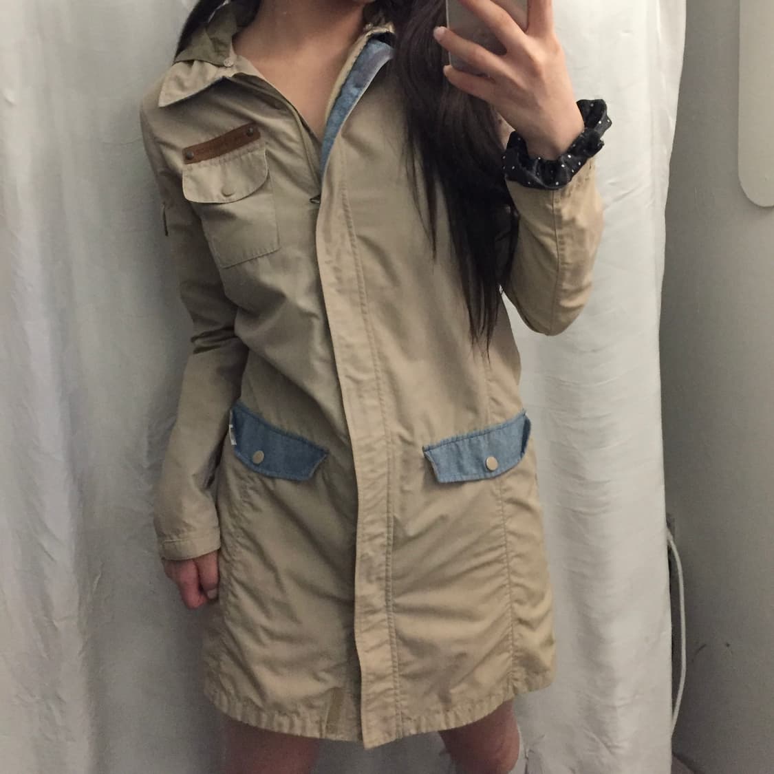 The North Face 노스페이스 모리걸 후드 트렌치 롱 자켓 상품이미지1