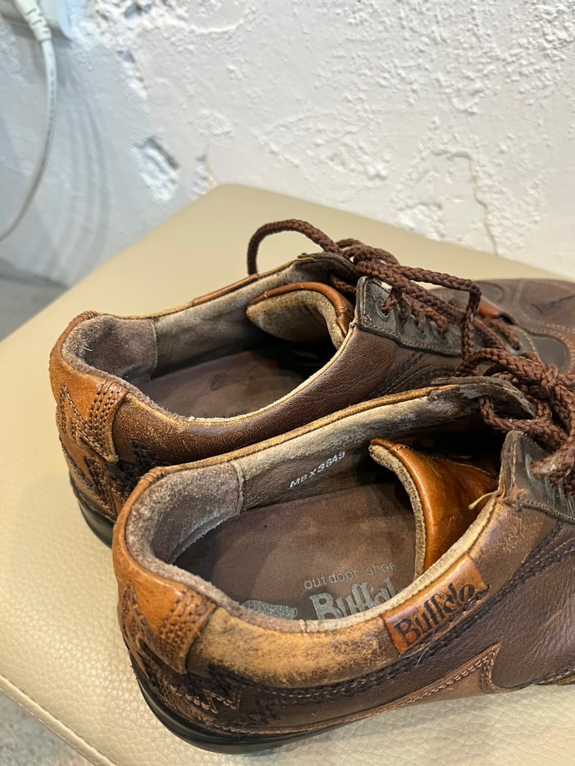 빈티지 버팔로 레더 슈즈 신발 255 상품이미지8
