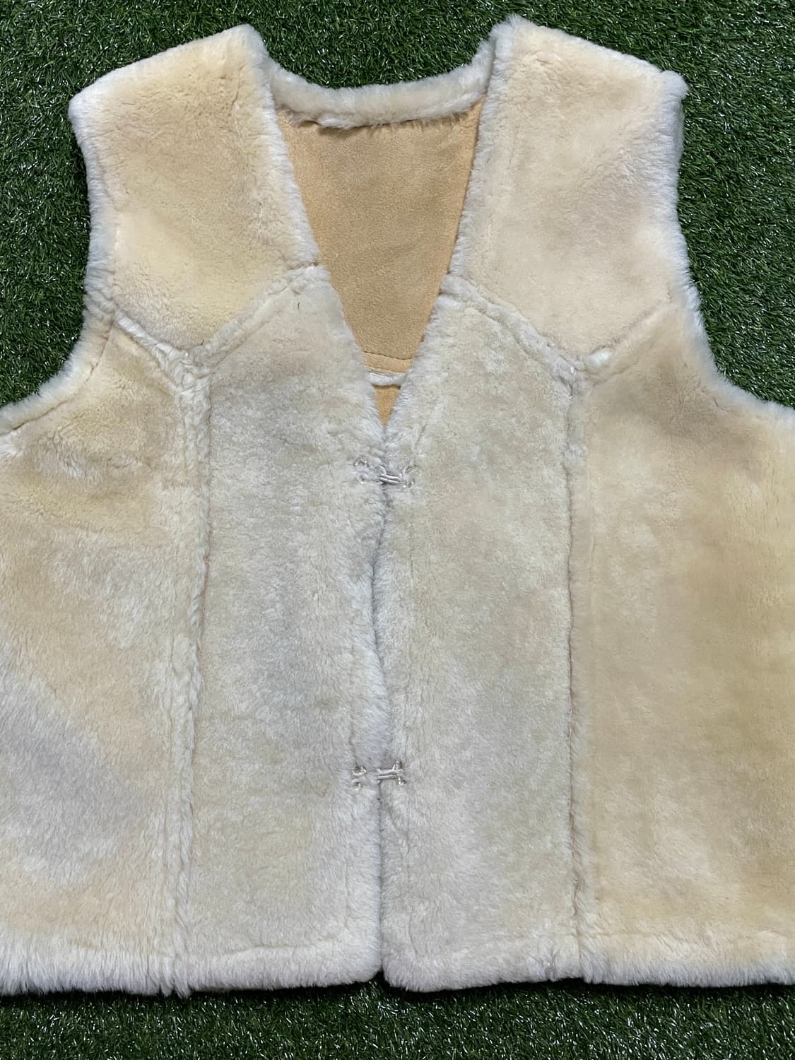 빈티지 양가죽 리버서블 양모 베스트 상품이미지5