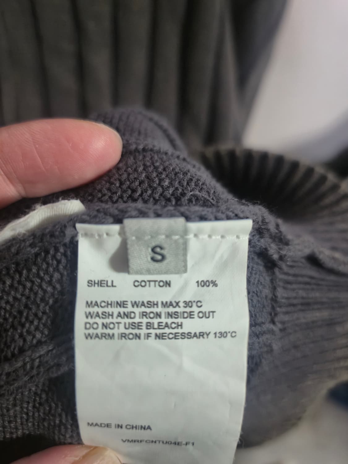 비바스튜디오 골지 니트 후드티 그레이 상품이미지4