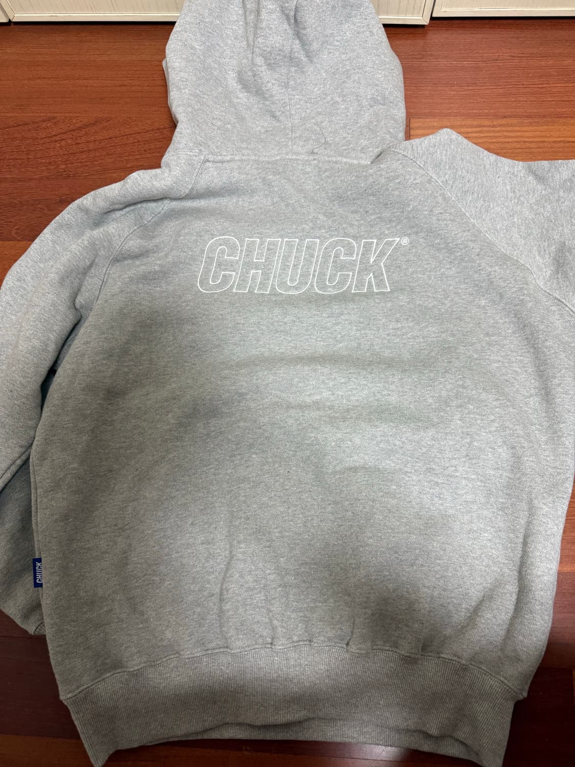 chuck 회색 후드티 S 상품이미지2