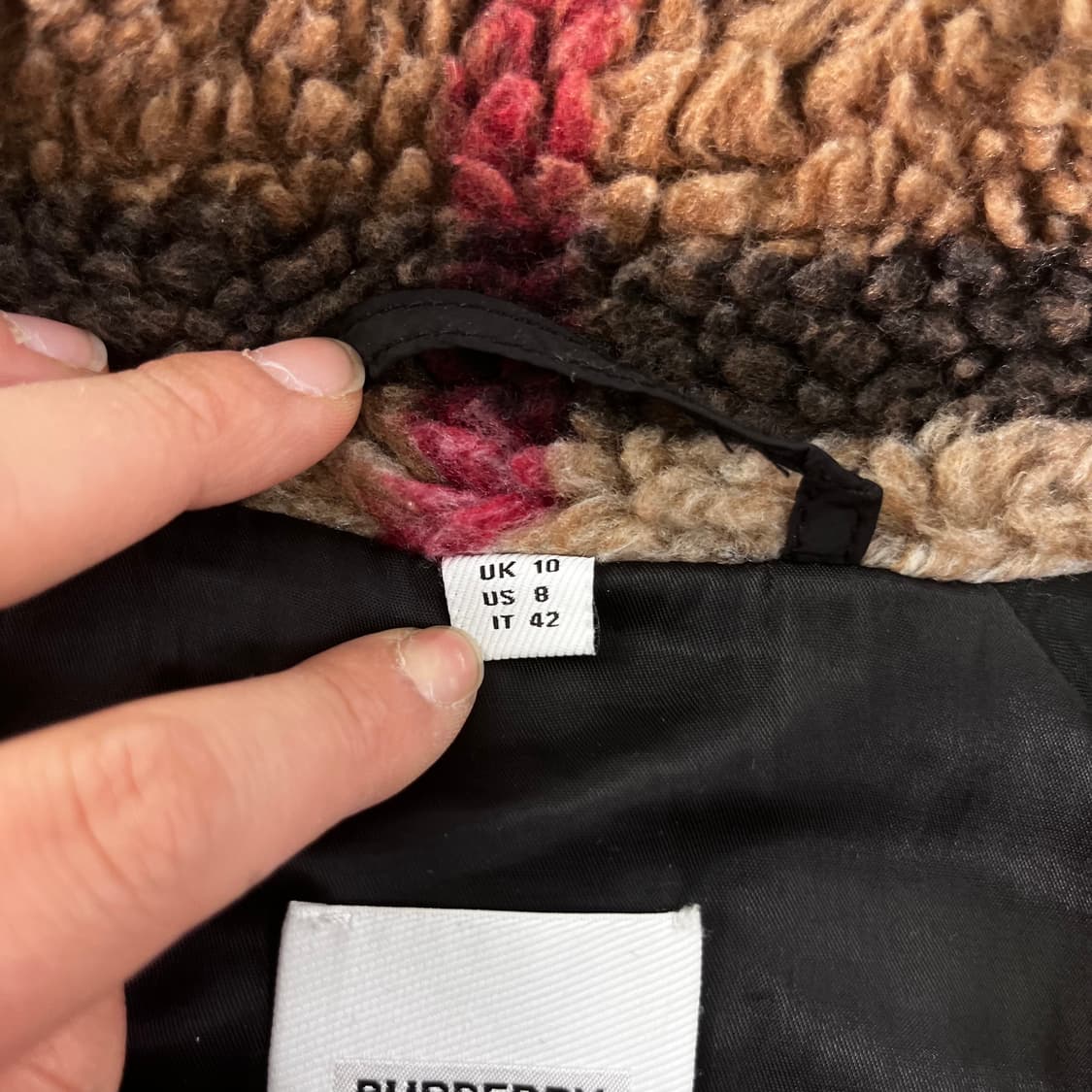 100 버버리 21FW 노바체크 캐시미어 양털 플리스 자켓 상품이미지3