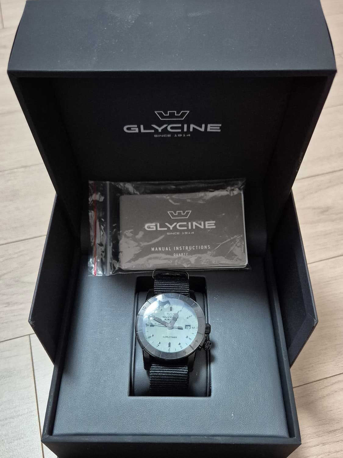[GLYCINE] 글라이신 에어맨 월드타이머 스텔스 시계 상품이미지10