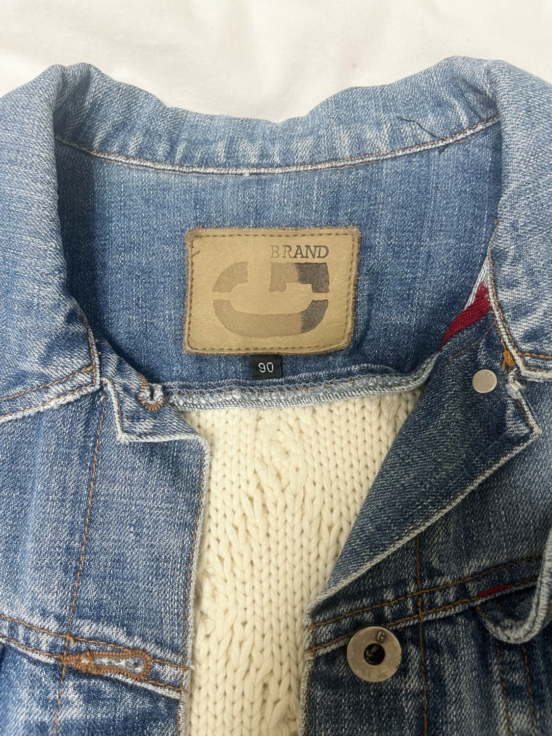 게스 데님 니트 자켓 상품이미지5