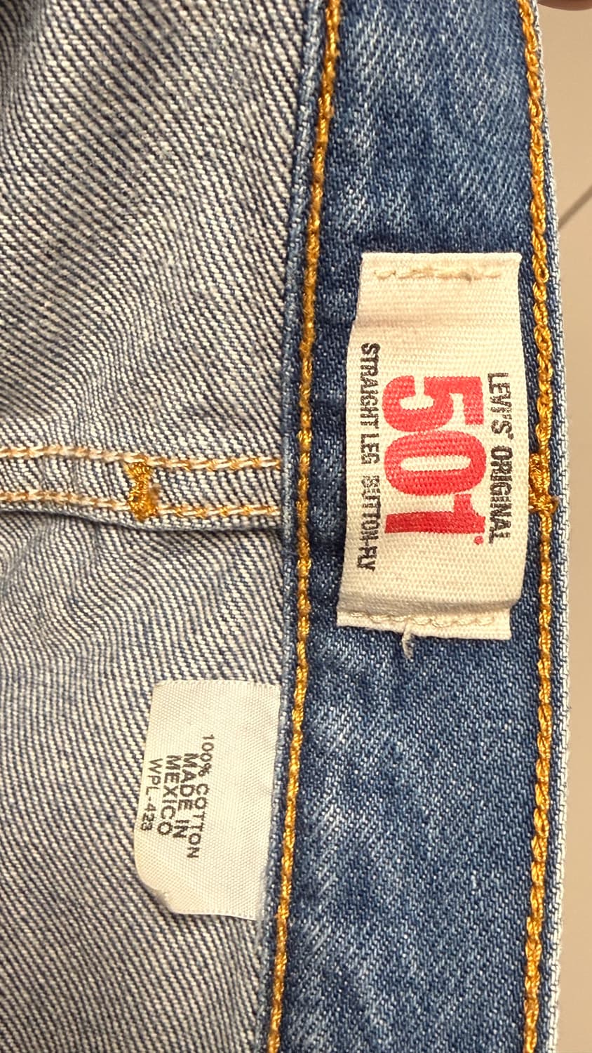 리바이스 501xx 00's 연청 데님팬츠 상품이미지6