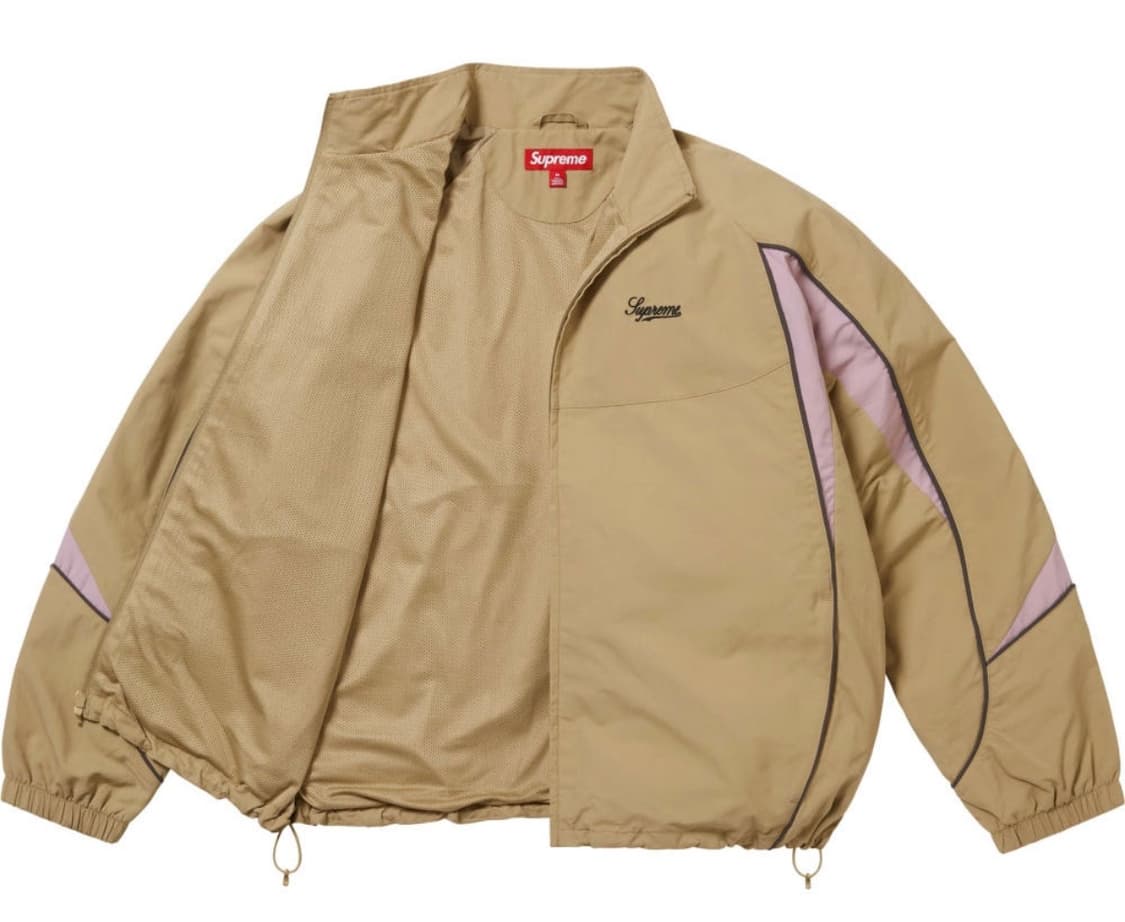 슈프림 콘트라스트 파이핑 트랙 쟈켓 탄 25FW M(새상품) 상품이미지2