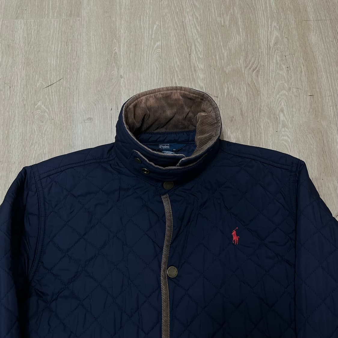 폴로 랄프로렌 코듀로이 카라 퀼팅 자켓 L/14-16 상품이미지5