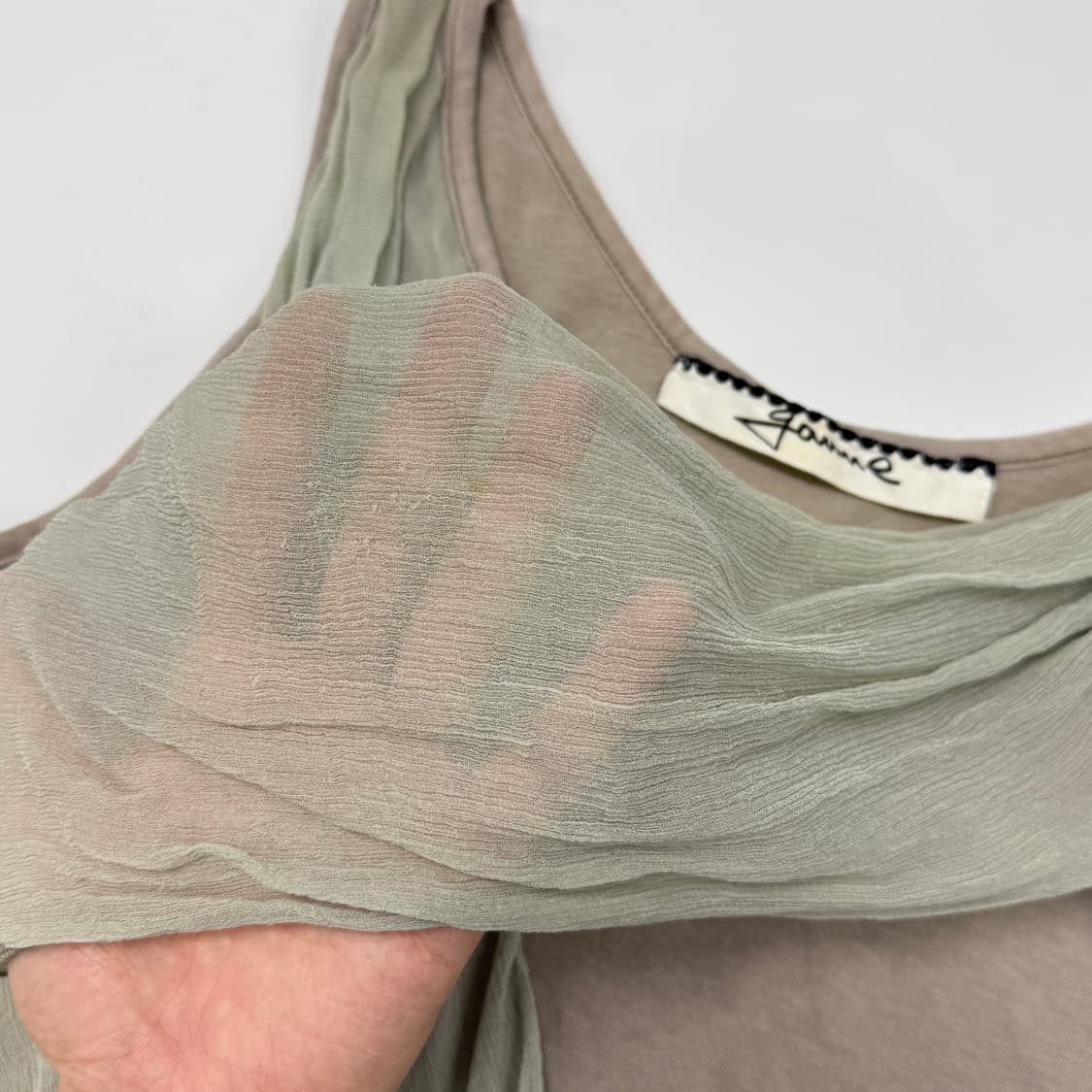 Gomme drape sleeveless 상품이미지5