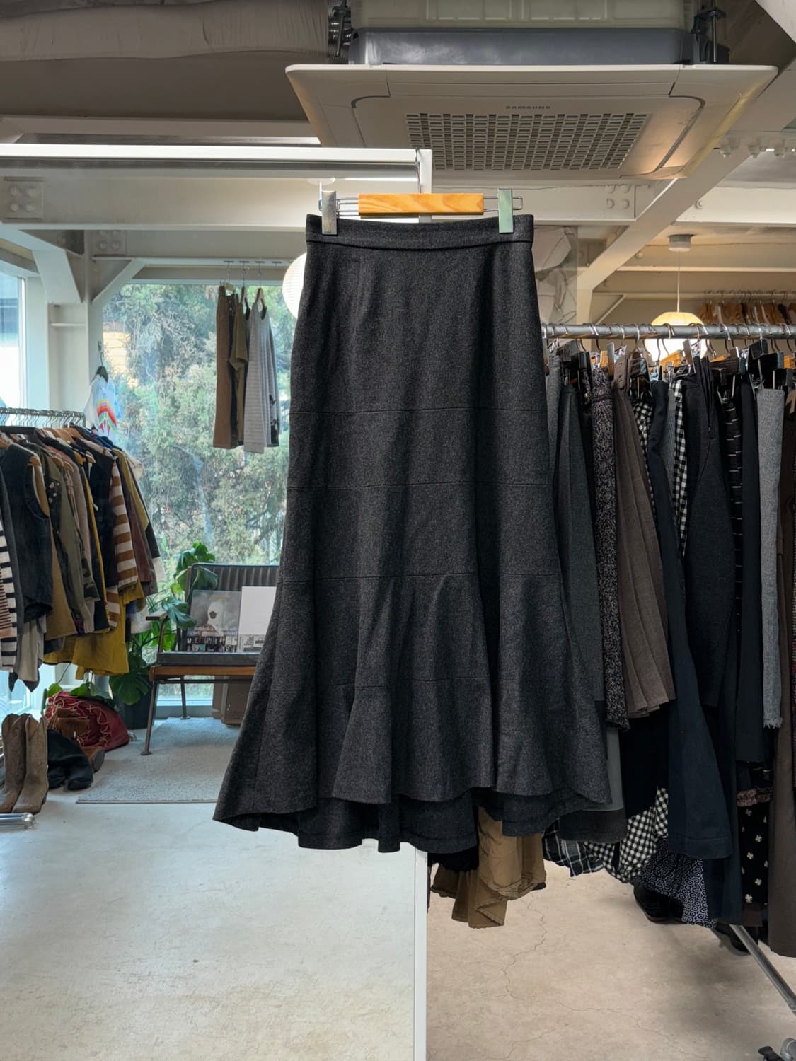 리츠코 시라하마 울 머메이드 스커트 상품이미지1