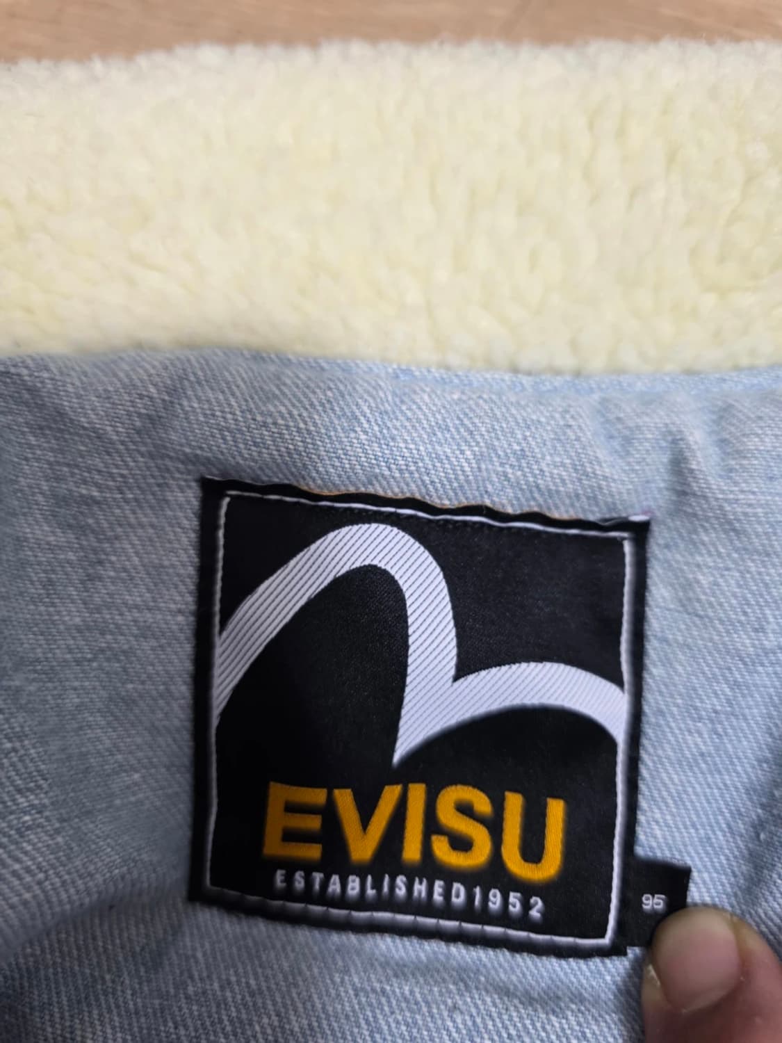 에비수 쉐르파 믹스업 데님 트러커 자켓 95 상품이미지4