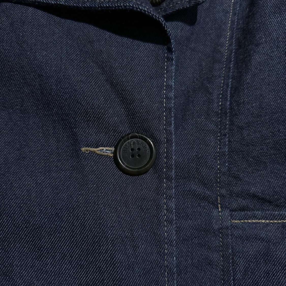 버버리 노바체크 안감 데님 더블 피코트 상품이미지5