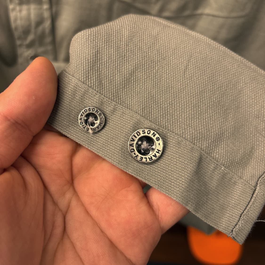 00s 할리데이비슨 플레임스컬 엠브로이드 코튼 워크자켓 N960 상품이미지6