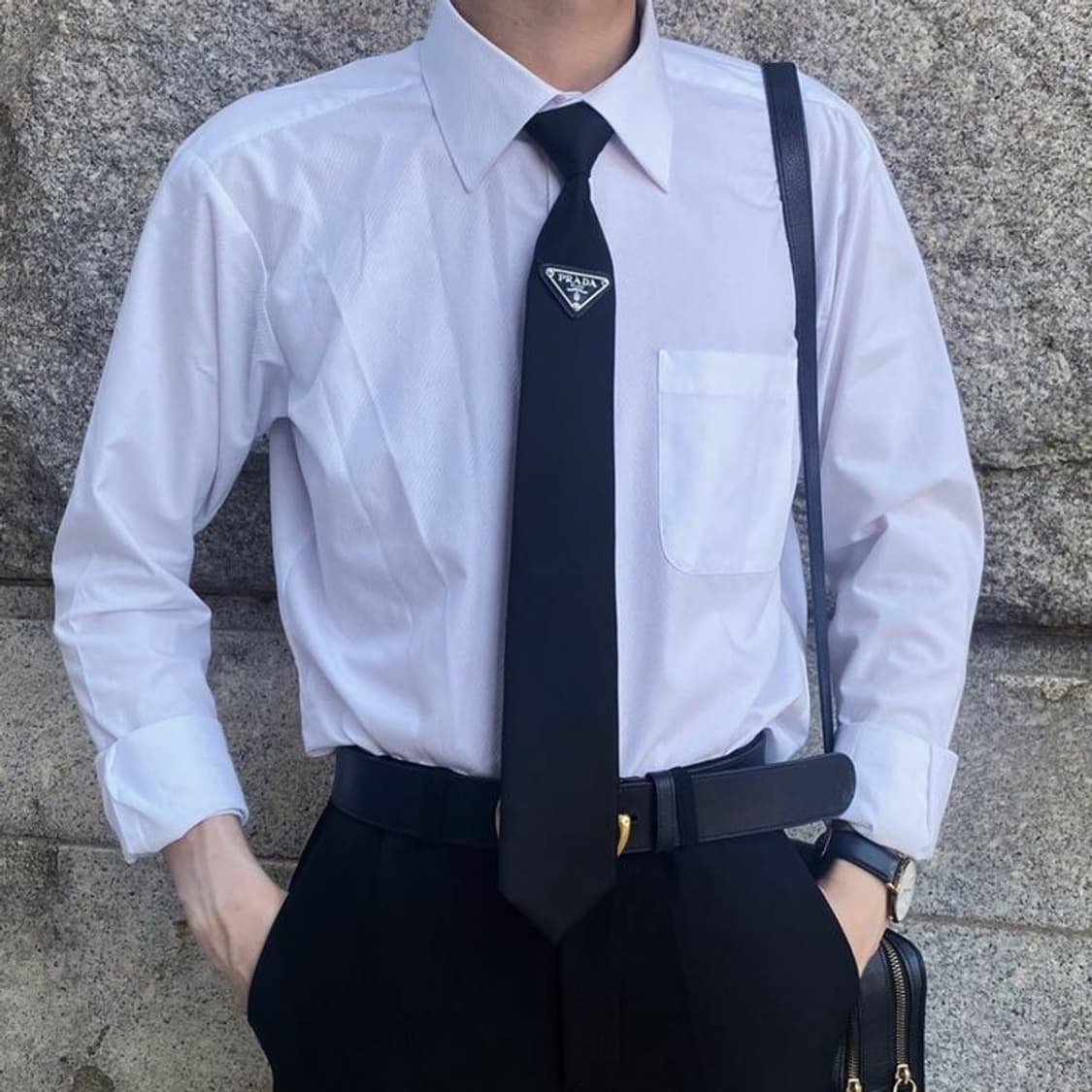 프라다 빈티지 업사이클링 사피아노 브로치 넥타이핀 상품이미지1