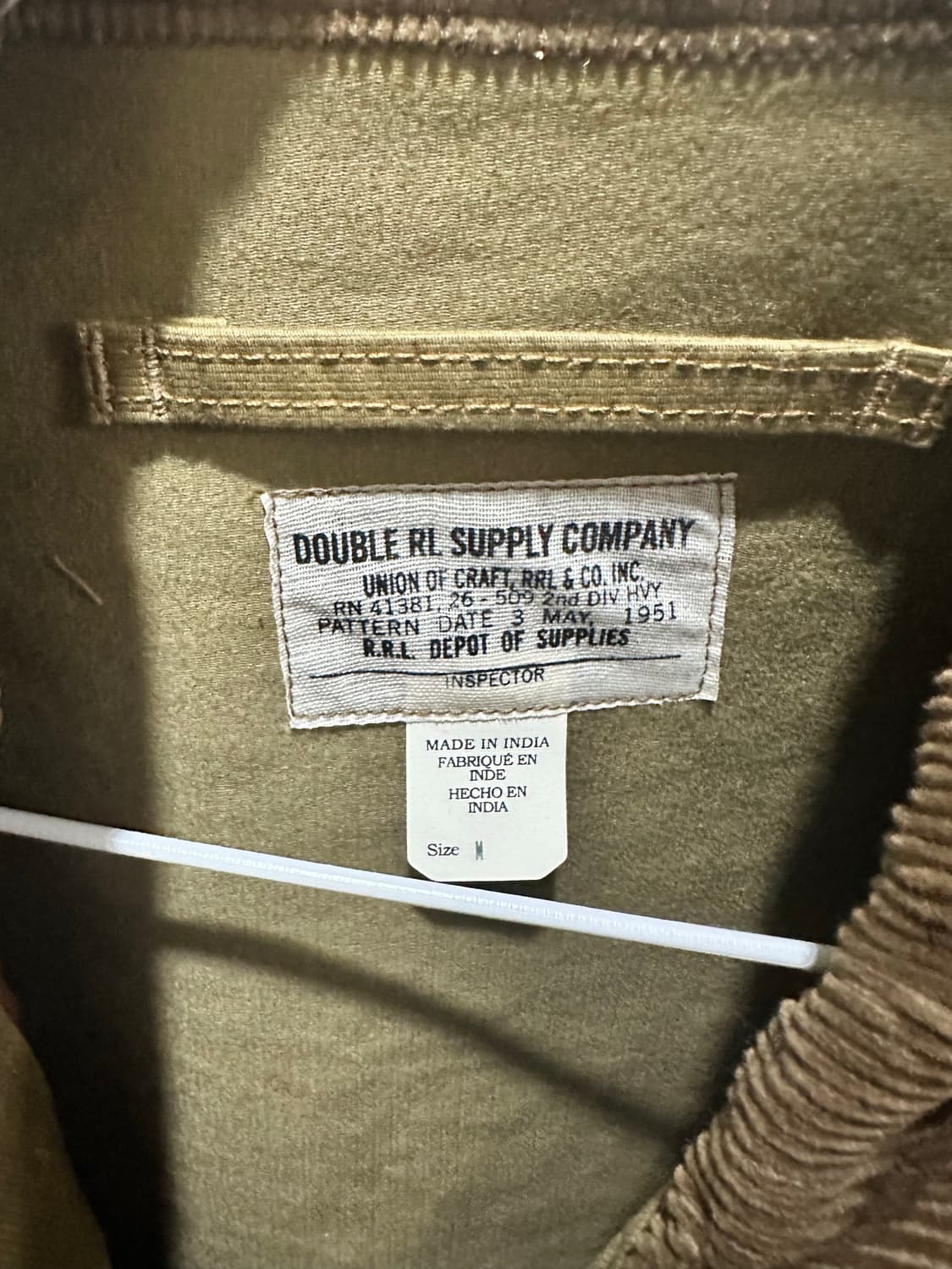 RRL 카키 덱자켓 M사이즈 새제품 상품이미지2