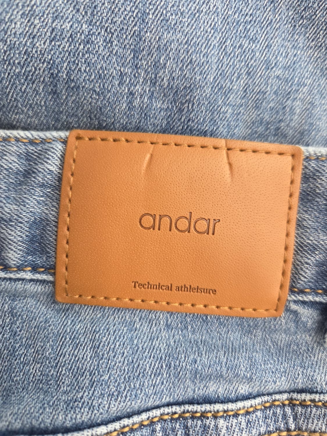 andar 안다르 애쉬블루 와이드 데님 팬츠 상품이미지5