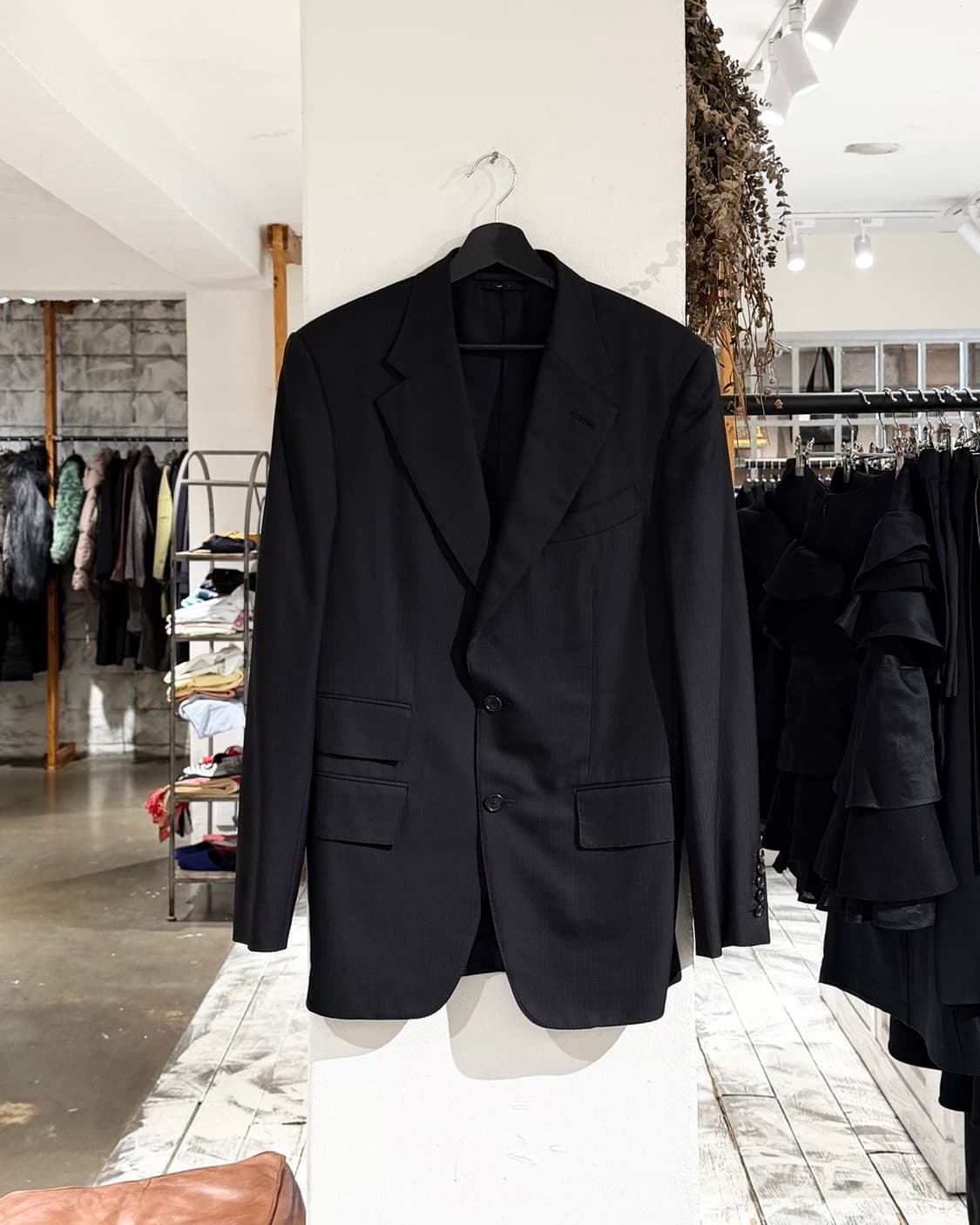 톰포드 블랙 울 오코너 투버튼 싱글 브레스트 수트 자켓 상품이미지1