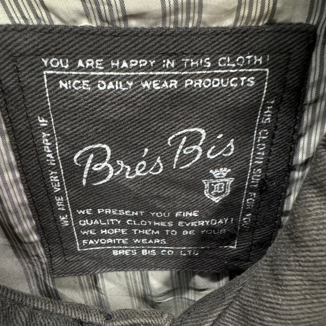 90s JPN VINTAGE 자수 패치워크 봄버 자켓 차콜 그레이 상품이미지7