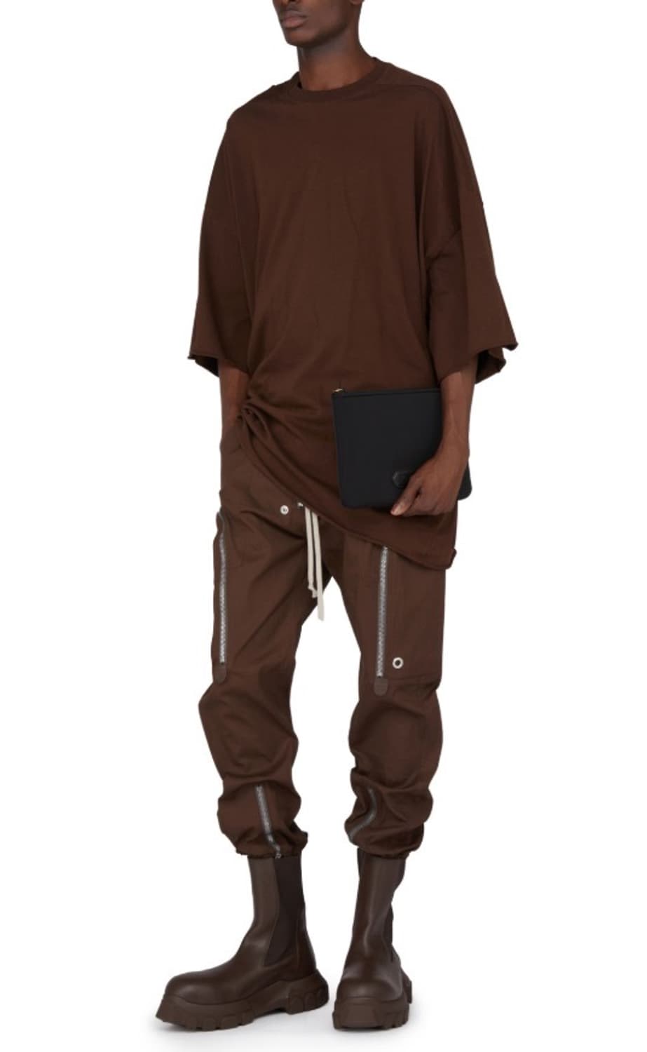 릭오웬스 23FW 비틀 보조 트랙터 부츠 브라운 상품이미지9