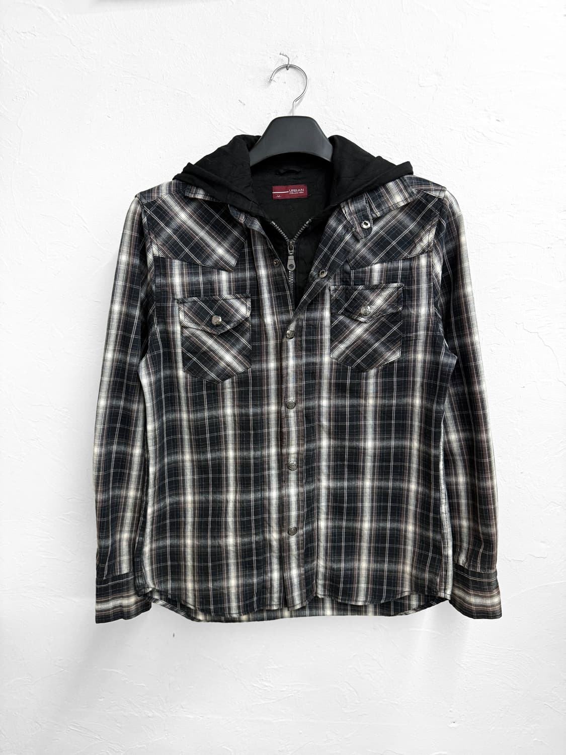 urban collection 레이어드 후드 셔츠 상품이미지1