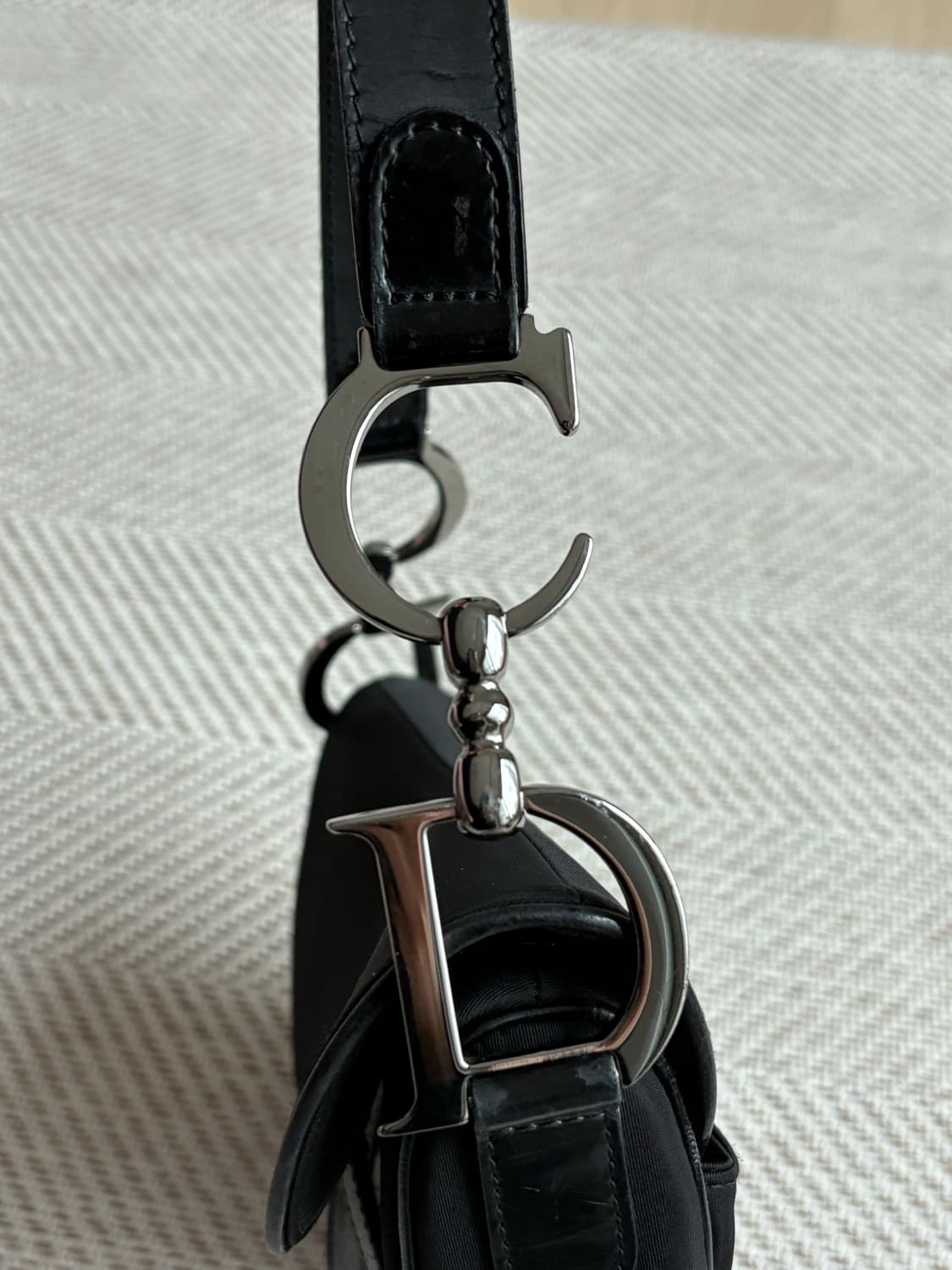 빈티지 디올 새들백 나일론 [개런티카드 동봉] 상품이미지3