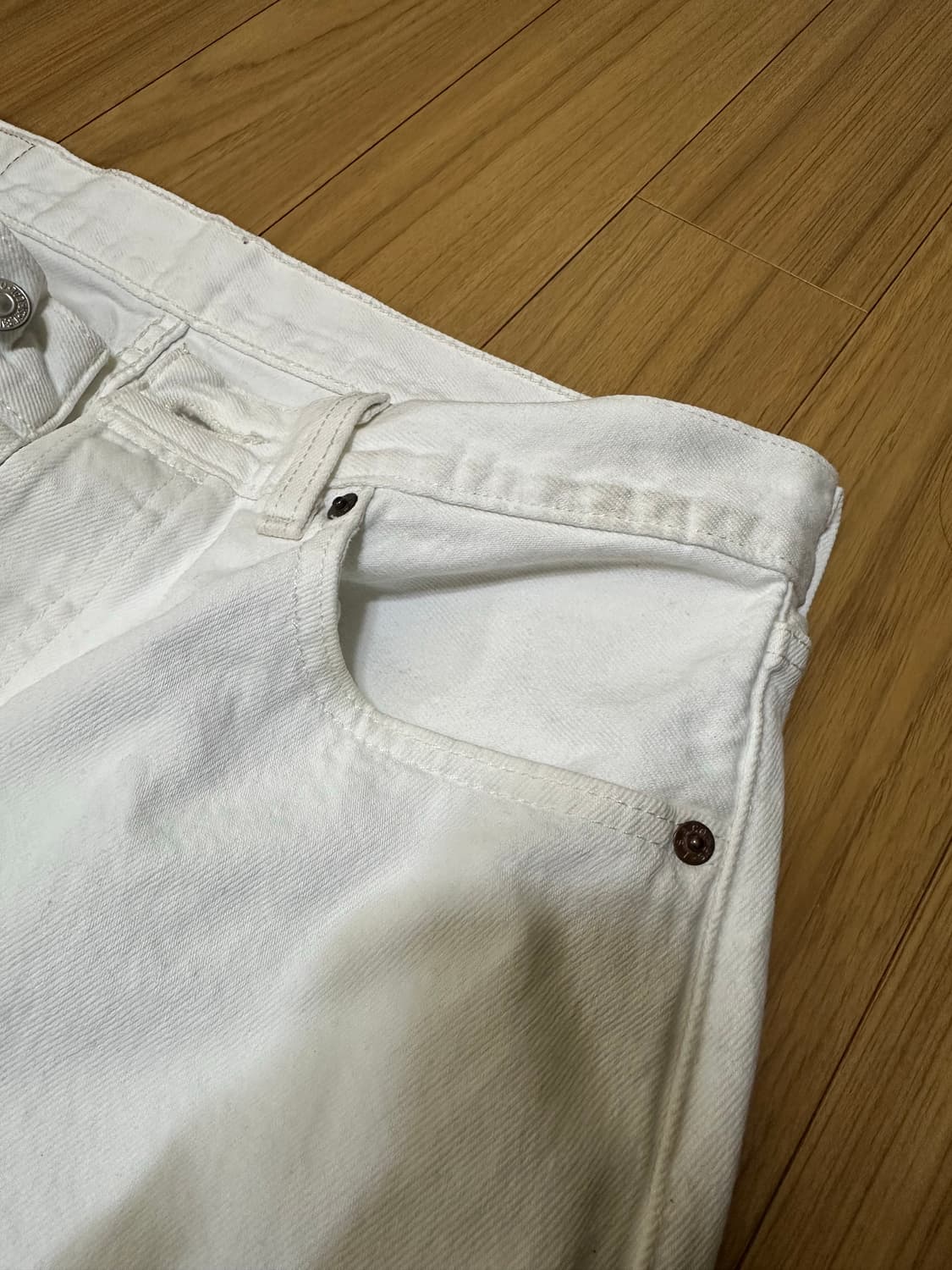 리바이스 501 화이트진 팝니다 (32/32) 상품이미지4