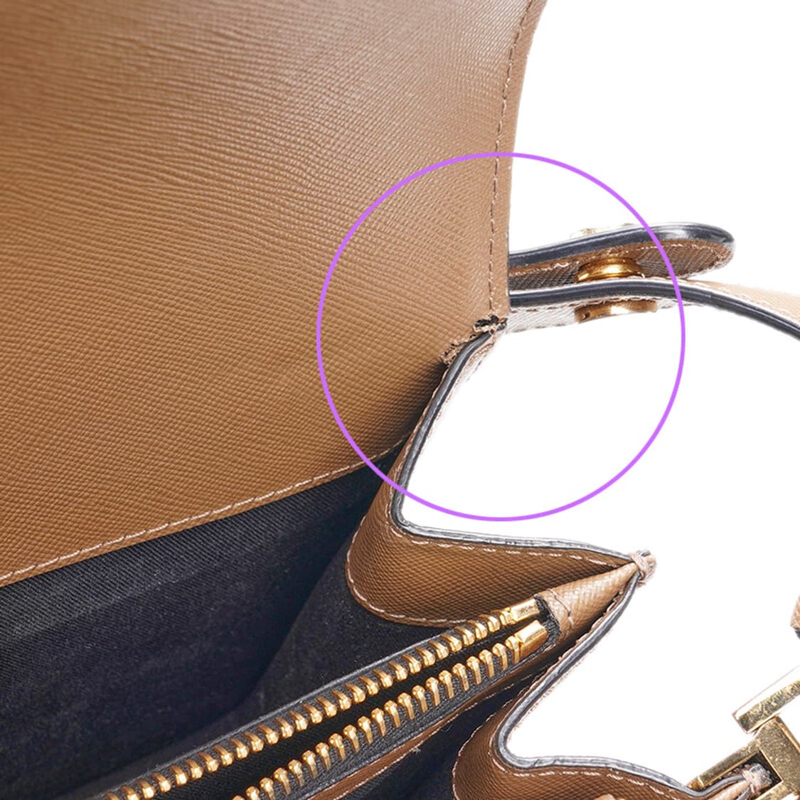 (중고) 마르니 브라운 사피아노 트렁크 미듐 숄더백 상품이미지6