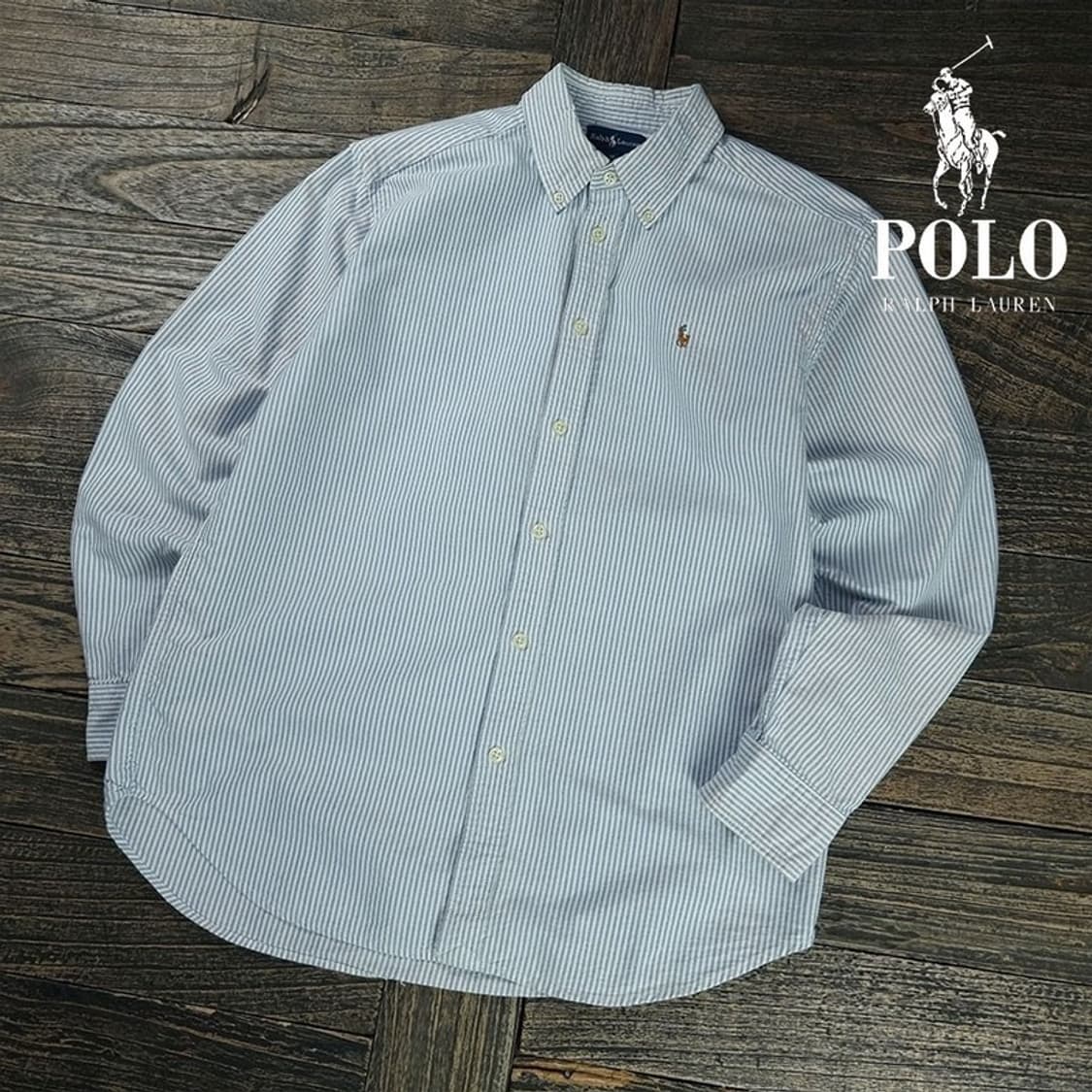 [폴로 랄프로렌] 포니 로고 자수 스트라이프 셔츠 M20240 상품이미지1