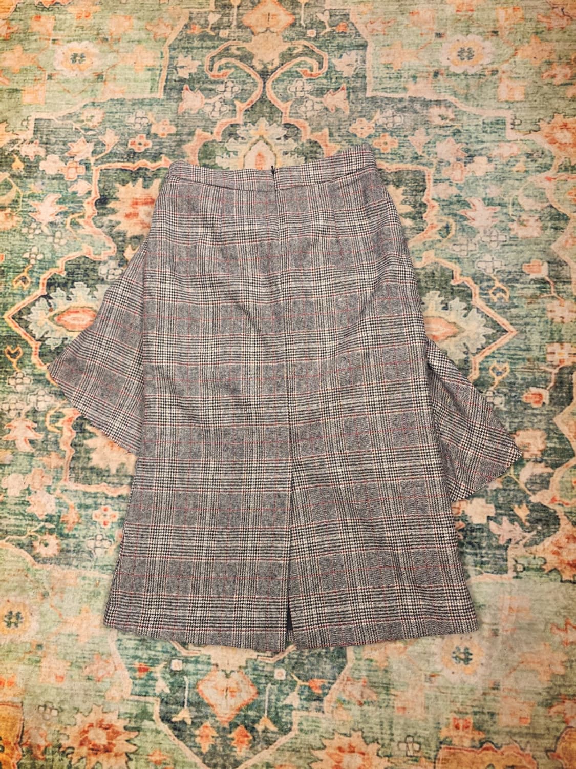 르꼬르망(le CORMANG)체크 커팅 스커트 상품이미지3