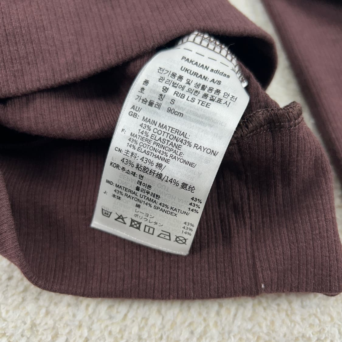 아디다스 트레포일 로고 롱슬리브 크롭티 상품이미지7