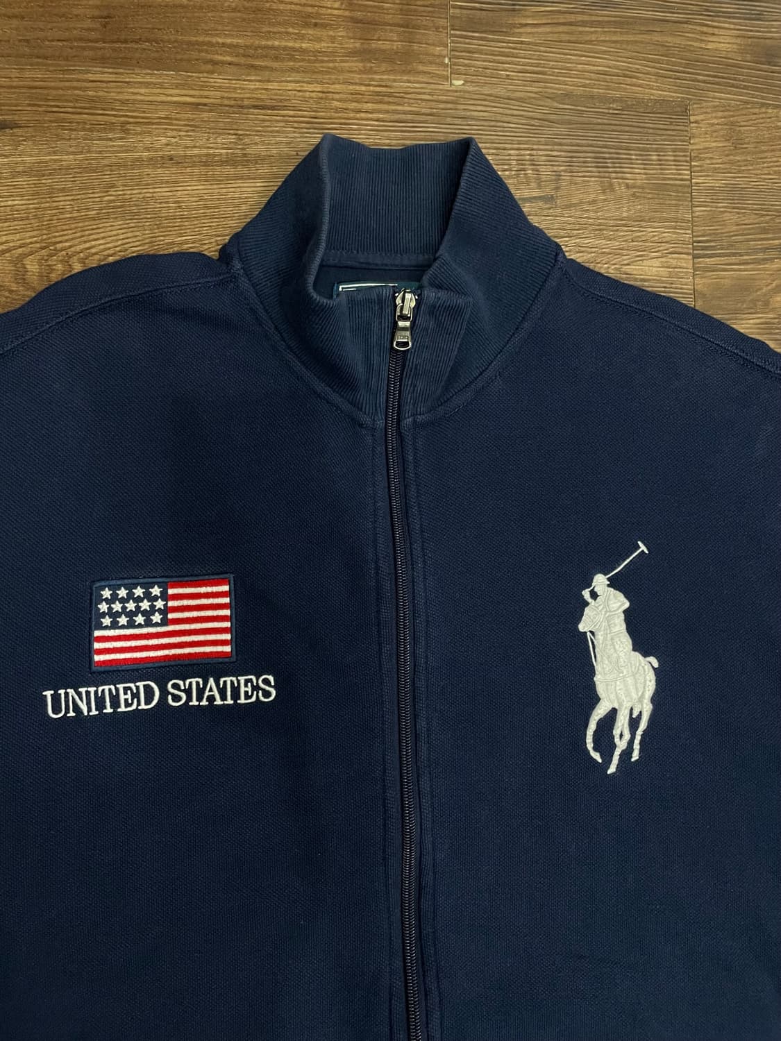 폴로 치프키프 빅포니 USA 성조기 코튼 집업 자켓 네이비 상품이미지2