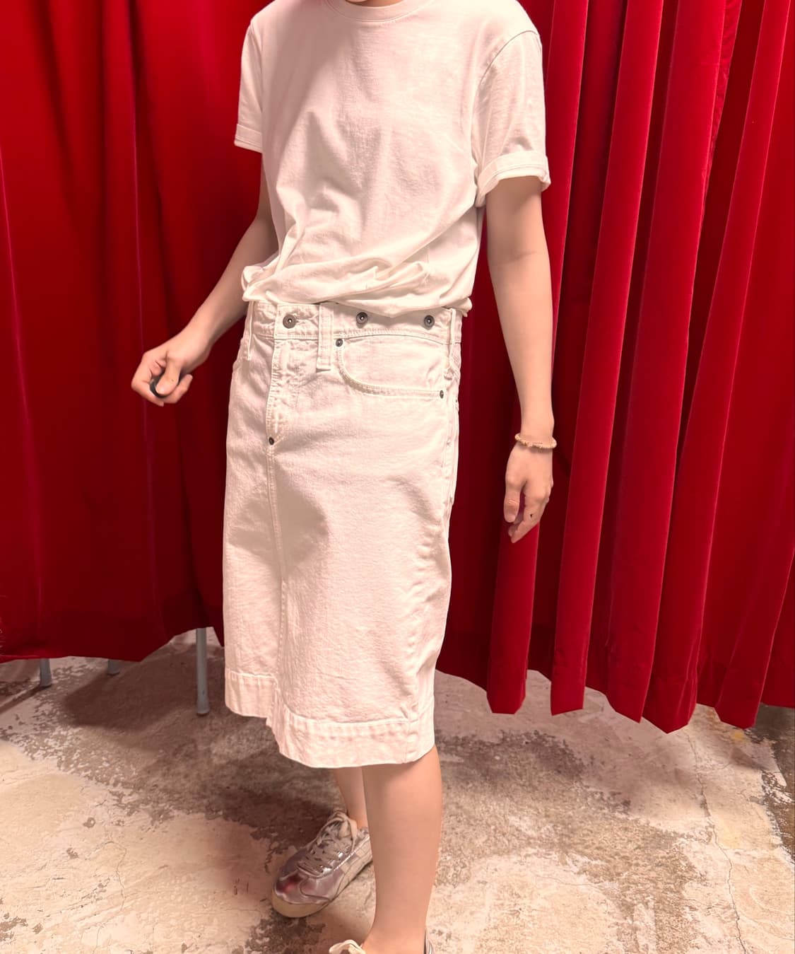 Polo Ralph Lauren 폴로 화이트 코튼 데님 스커트 상품이미지2
