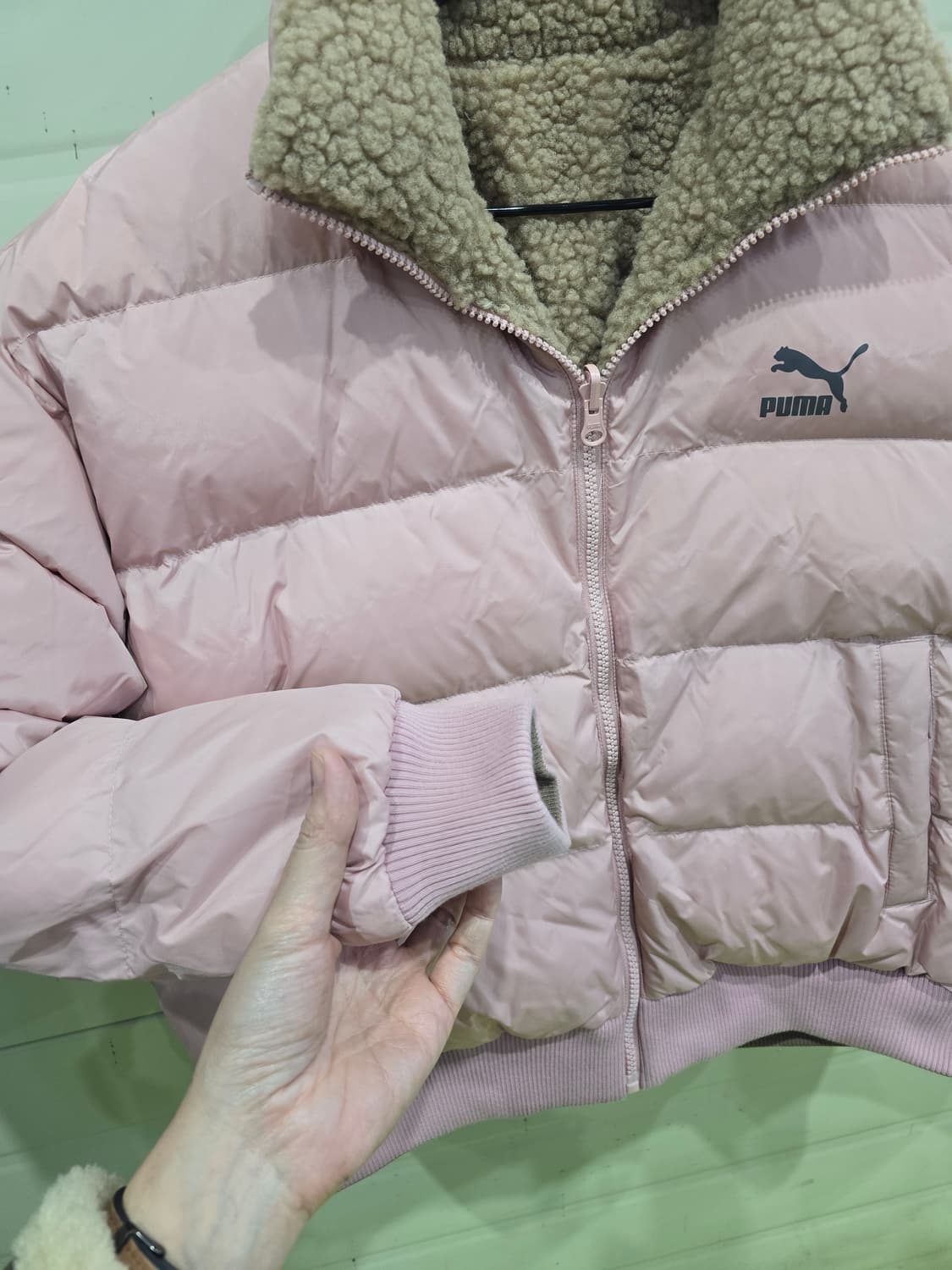 푸마 리버시블 양면 패딩/양털 자켓 상품이미지8