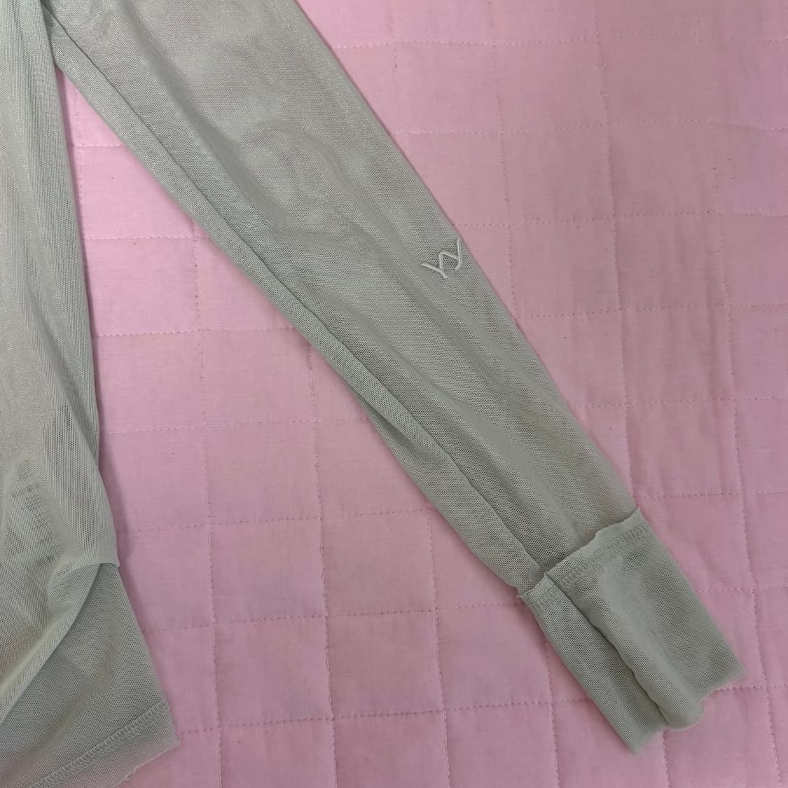 오픈와이와이 mesh hook henley long sleeve mint 상품이미지3