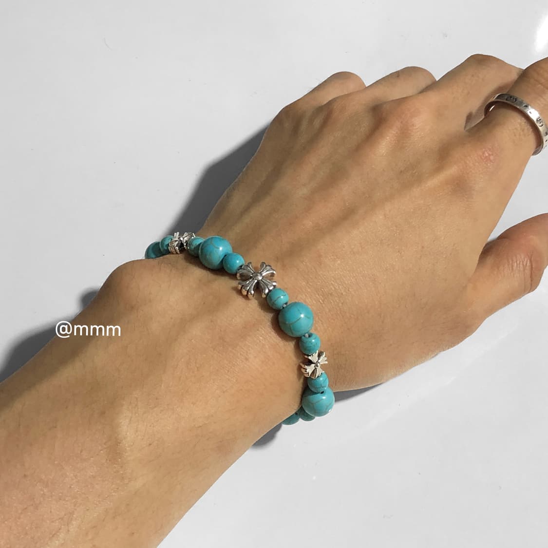 (Unisex) 크로스 터키석 팔찌1 상품이미지3