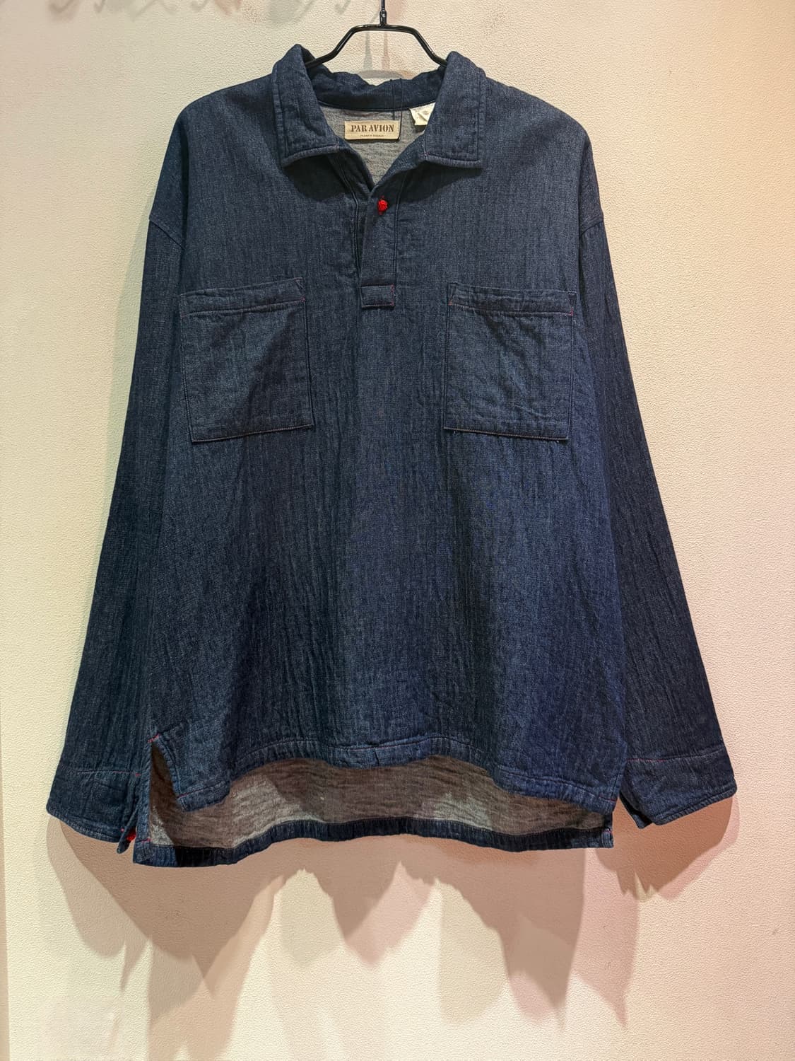 Par Avion Vintage Denim Pullover Shirt 상품이미지1