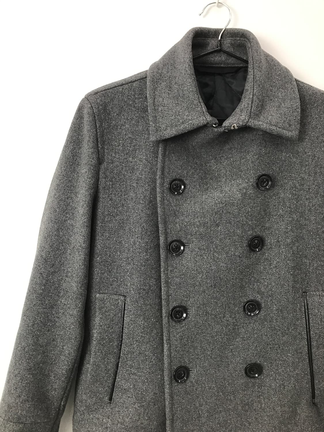 Jpn Gray Wool-Nylon Blend Peacoat 상품이미지6