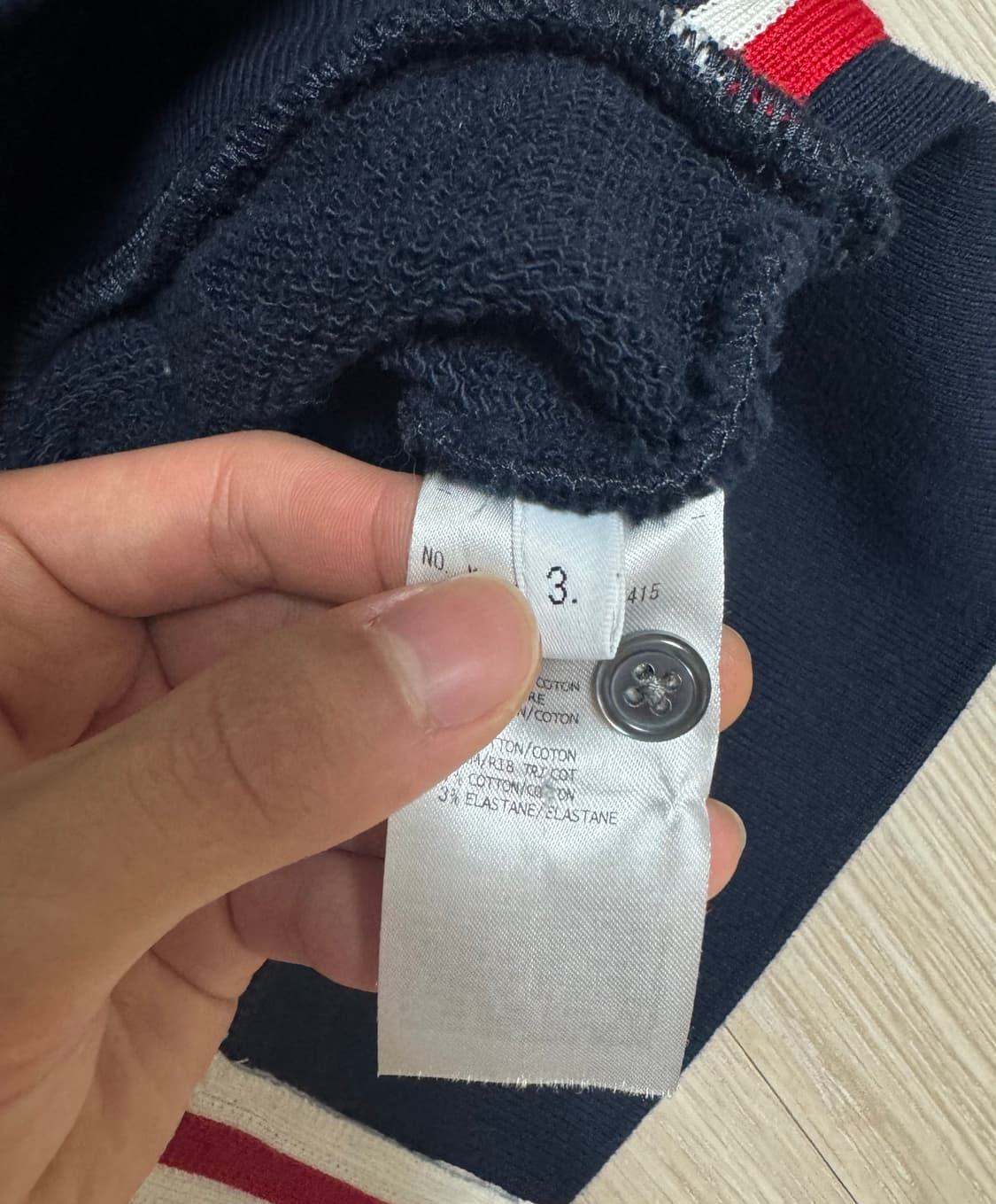 톰브라운 백삼선 스프라이트 맨투맨 그레이컬러 3사이즈  상품이미지3