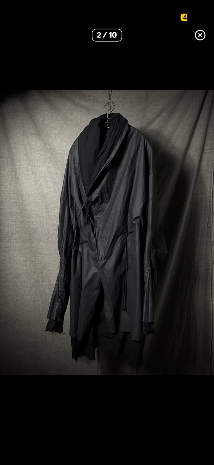 Boris Bidjan Saberi 코팅 레이어드 후드 코트 상품이미지2