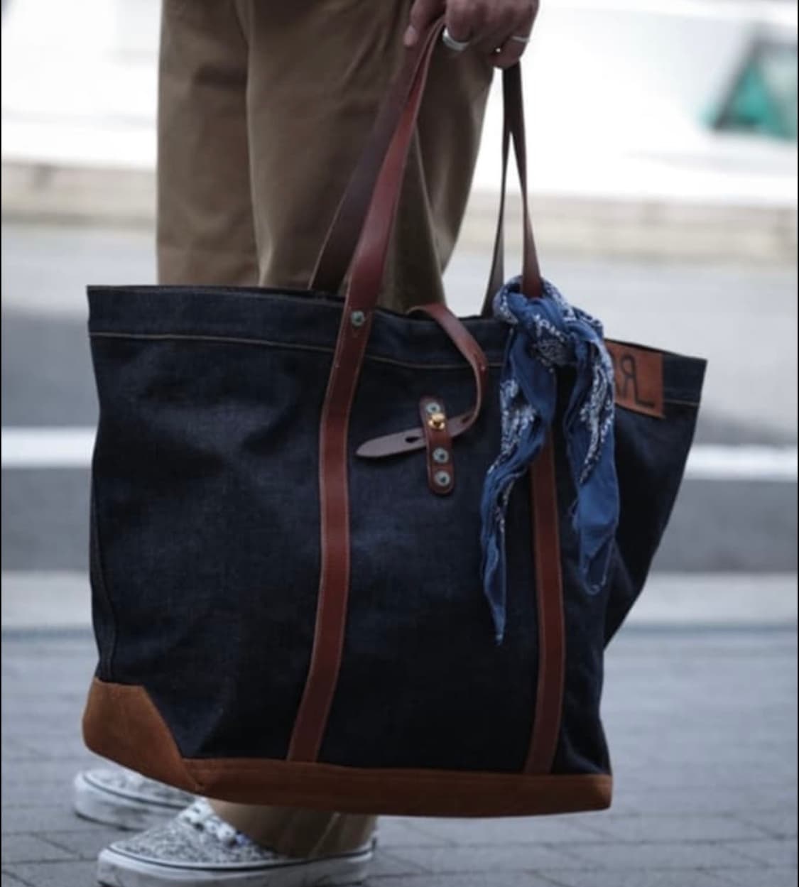 더블알엘 데님 토트백/숄더백/쇼퍼백 OS 상품이미지9
