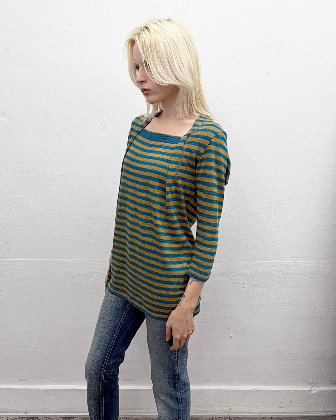 히로코 코시노 스트라이프 탑 상품이미지3