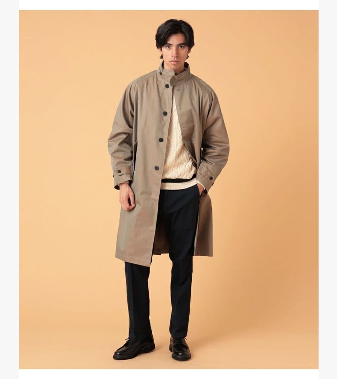 BEAMS LIGHTS - COTTON GABARDINE COAT 상품이미지2