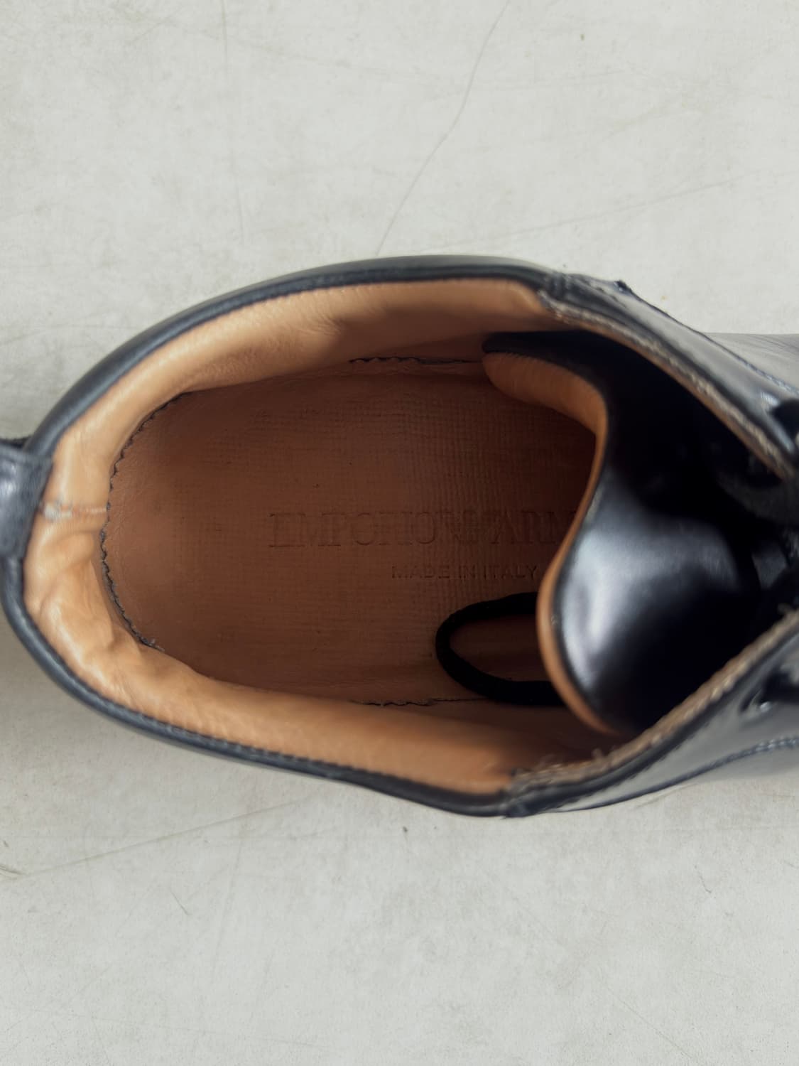 엠포리오 아르마니 레더 슬림 스니커즈 상품이미지7