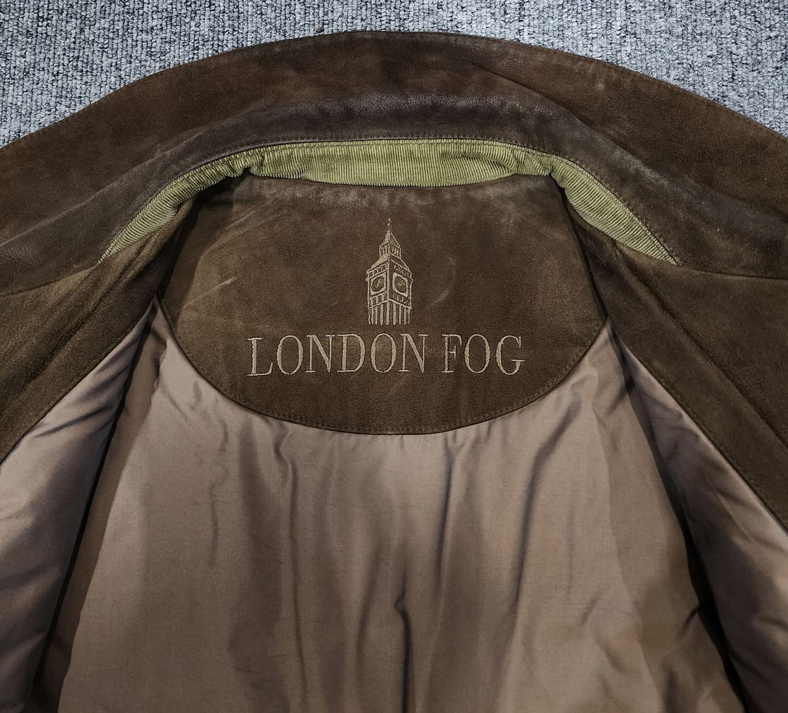 런던포그 산양가죽 스웨이드 빈티지 집업 자켓 100 상품이미지6
