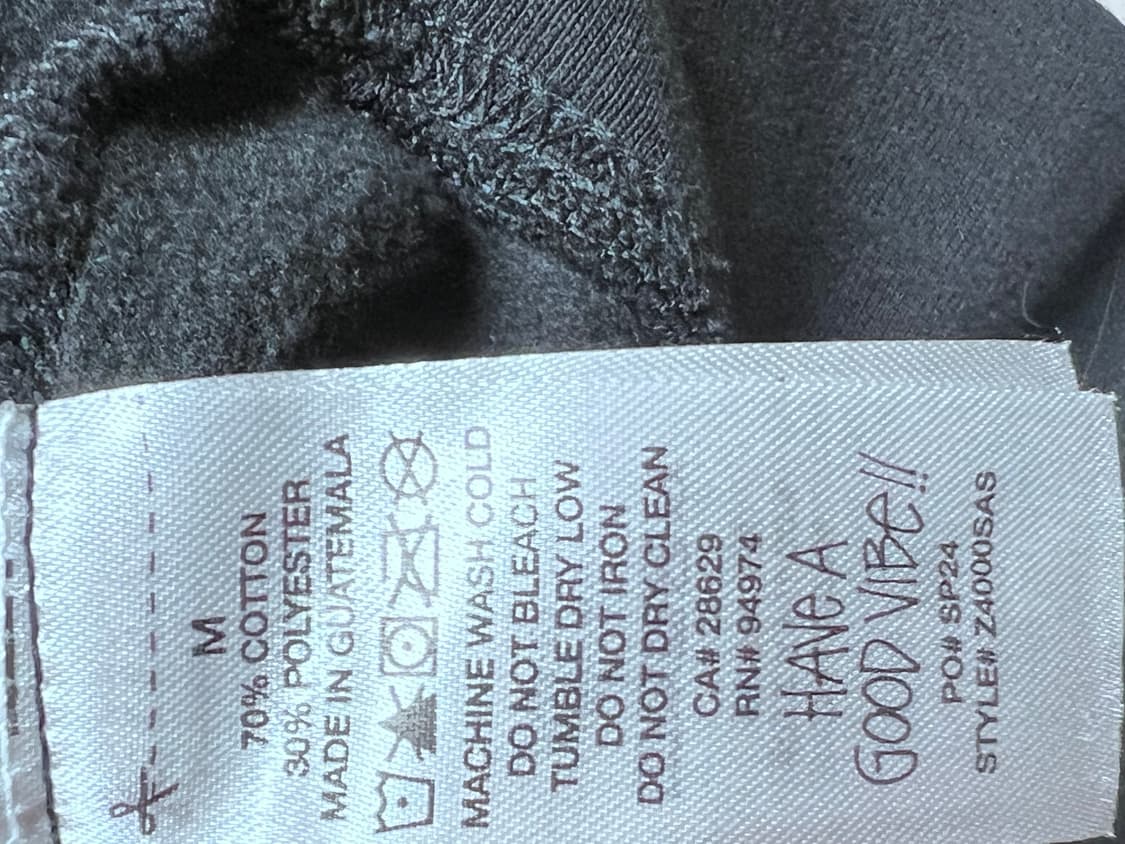 스투시 디지 스탁 후드 블랙 M 상품이미지6