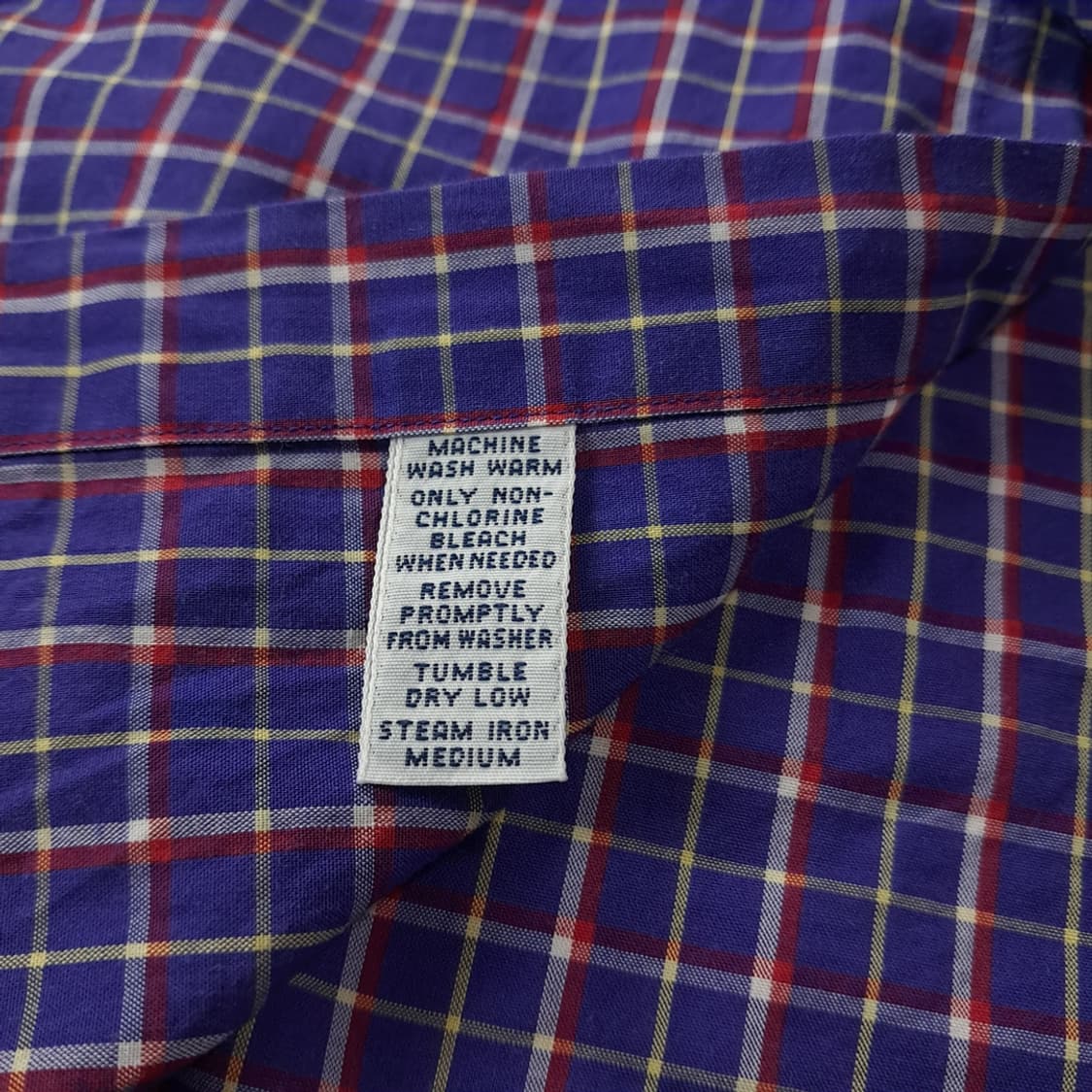 CK160 XL 폴로 90s 퍼플 스몰 타탄체크 셔츠 남방 상품이미지5