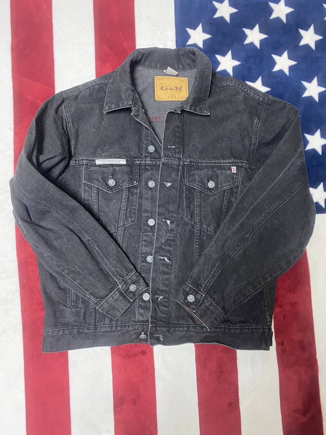 USA G&H 데님 자켓 블랙 청자켓 상품이미지1