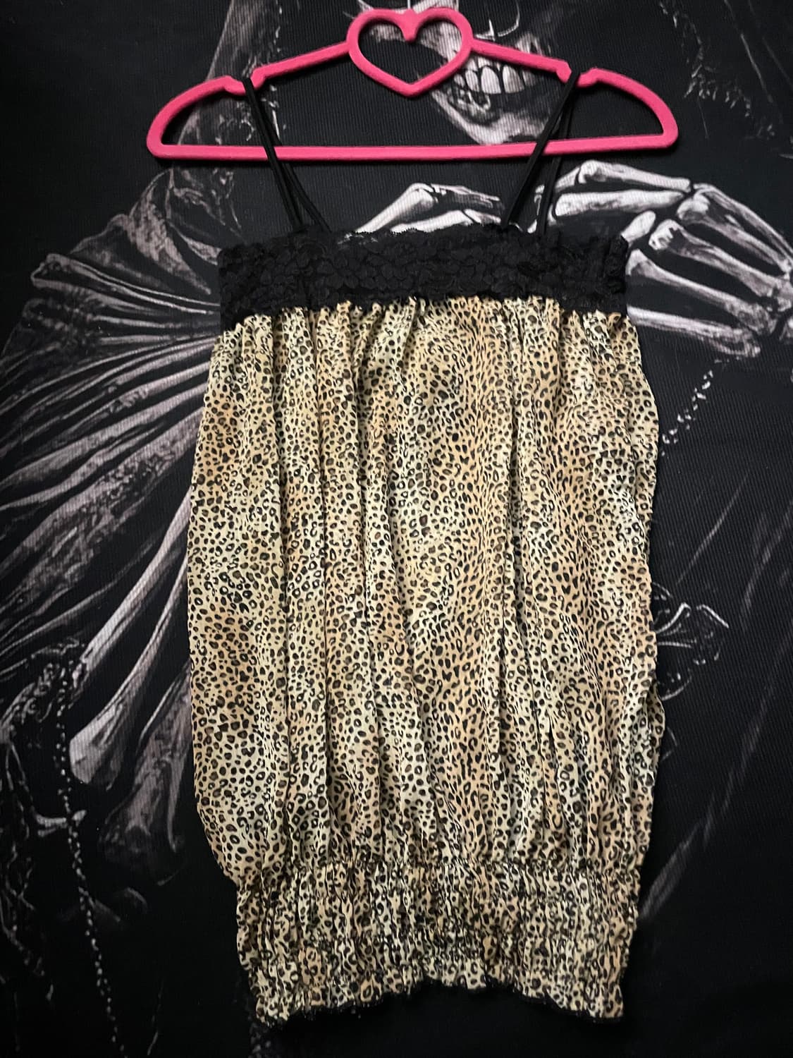 오네갸루 레오파드 시스루 슬립 상품이미지1