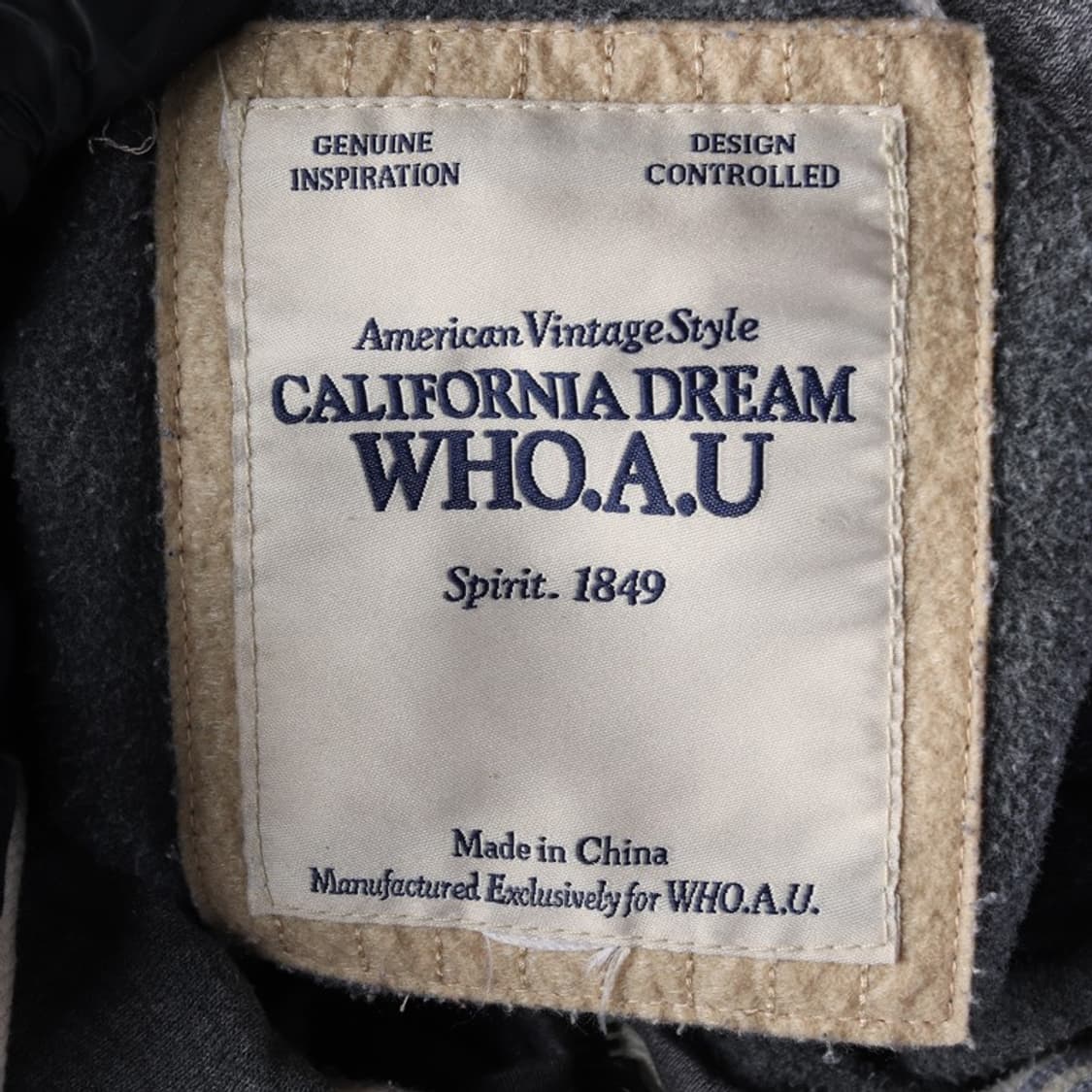 후아유 캘리포니아 아치로고 빈티지 후드집업 차콜 M 상품이미지6